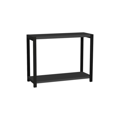 Table shelf Lerf anthracite melamine-black metal 45x17x35cm