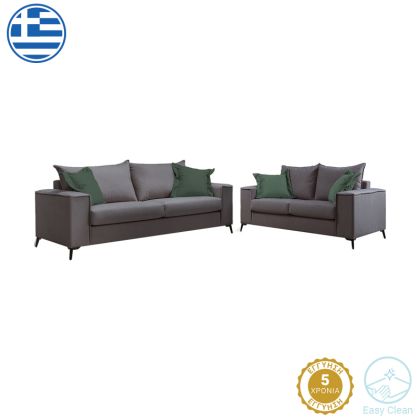Verona living room set 2 pcs 2-3 seater anthracite mak14 - cypress cushions mak07