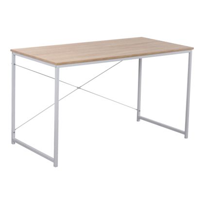Work desk Ramon natural melamine-metal white 120x60.5x70cm