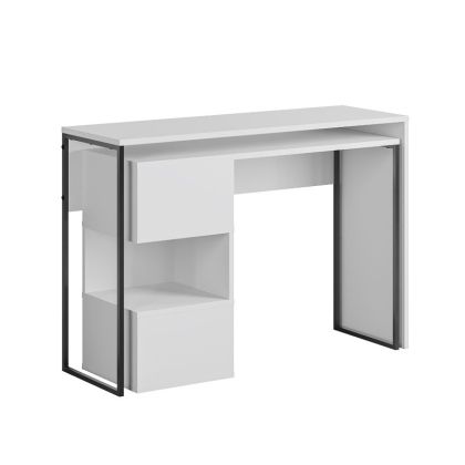 Working foldable desk Badau melamine white 110x37x77cm