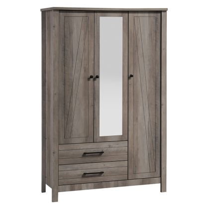 Гардероб Tara three leaf rustic oak mirror 121x52x193cm