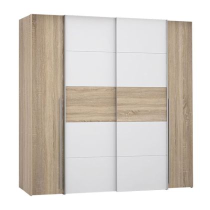 Гардероб с 4 врати (2 Sliding Doors- 2Fixed Doors) Lois HM2368.02 цвят сонома 200x62x191cm