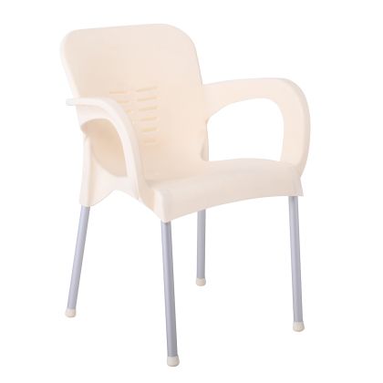 Градински стол LARA-II от полипропилен цвят екрю Ε306,41