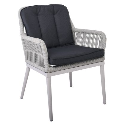 Градинско кресло ALLEY сиво с възглавници +C2:C272Ε6842,1