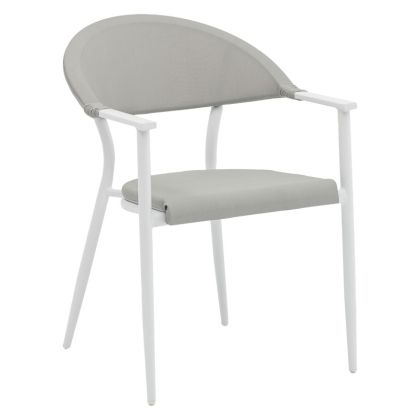 Градинско кресло Pino алуминий в сиво и бяло