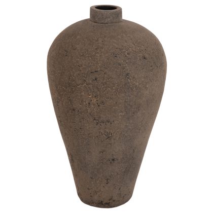 Декоративна ваза за под HM7912 от теракот в сив цвят φ73x130hсм