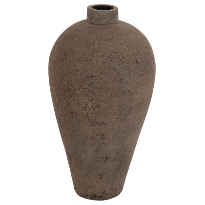 Декоративна ваза за под ΗΜ7930 от теракот в сив цвят φ40x80hсм