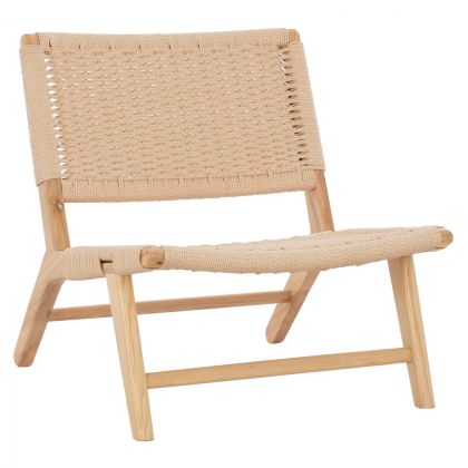 Дървен стол ANIKA с въжета HM8917.01