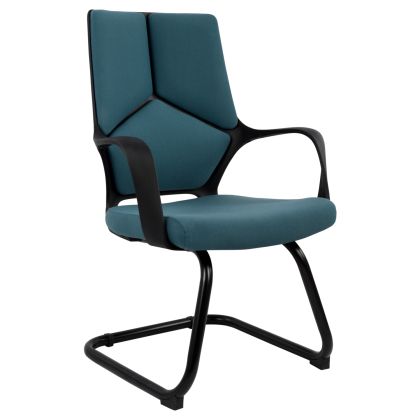 Конферентен стол hm0168.06 черно/синьо 63,5x59x94,5 cm