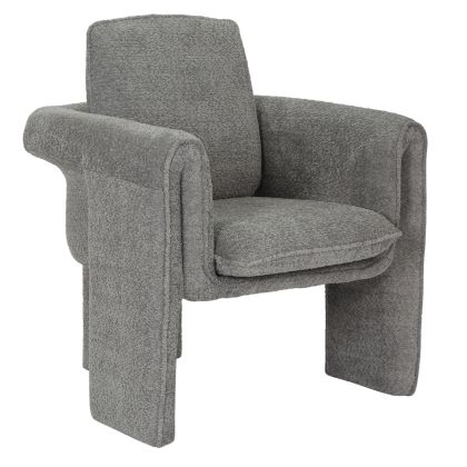 Кресло CRUSHER HM9681.01 от сив текстил с метална рамка 82x78x87Hcm.