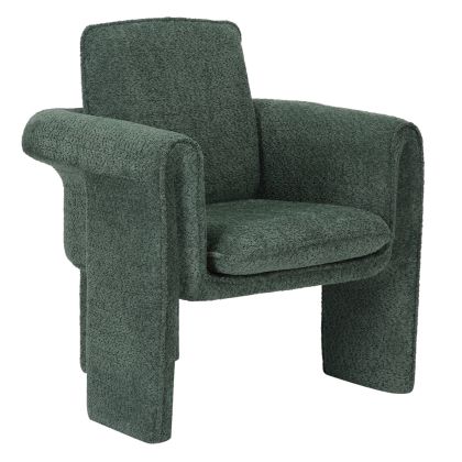Кресло CRUSHER HM9681.06 с текстилна дамаска цвят дъвка и метална рамка 82x78x87Hcm.