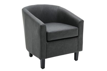 Кресло Major PU цвят черен/сив 63.5x68x71cm