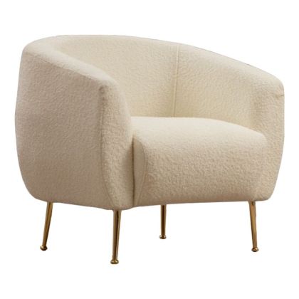 Кресло текстилен в кремав цвят 70x82x82cm Pre Order