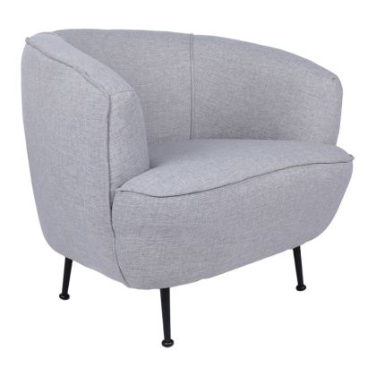 Кресло текстилна дамаска сив цвят 83x72x75cm с предварителна поръчка