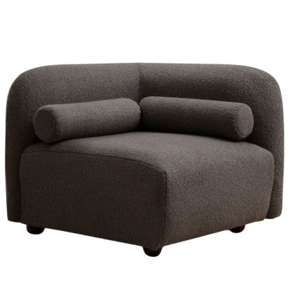 Кресло текстилна дамаска сив цвят 90x90x74cm с предварителна поръчка