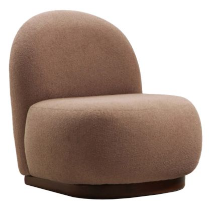 Кресло текстилна дамаска цвят мока 74x85x75cm Pre Order