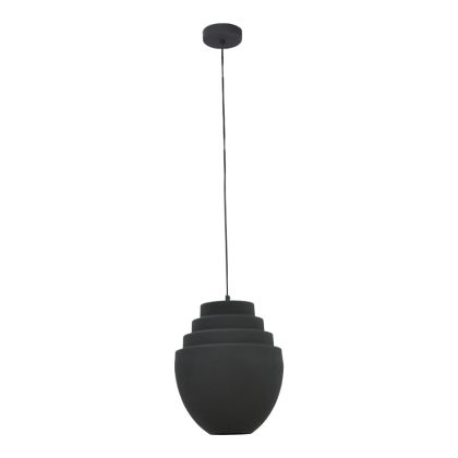 Лампа за таван Kelsy метал черна D30x122cм