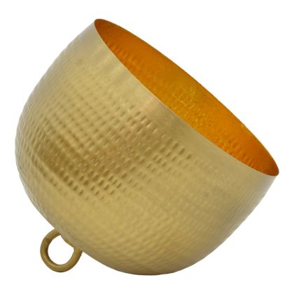 Настолна лампа самостояща за под Lightie метал златиста D35x33cм