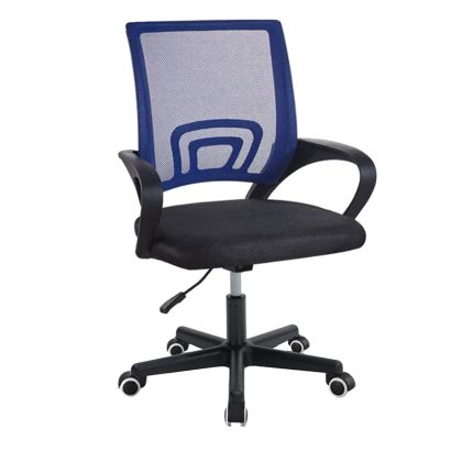 Офис стол Berto текстилна мрежа цвят син/черен 56x47x85-95cm