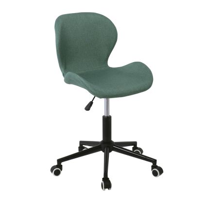 Офис стол DOT с метална основа и дамаска цвят петрол ΕΟ200,3