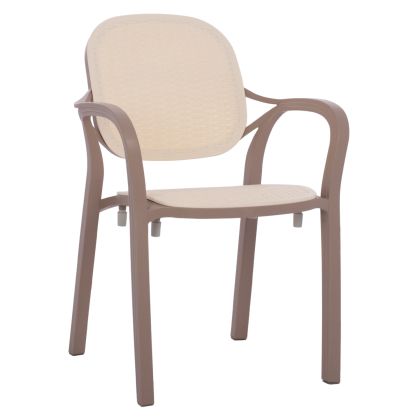 Полипропиленово кресло hm5820.02 цвят капучино 57х57х83см.