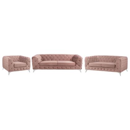 СЕТ Chesterfield velvet Albert BARLOW 2 КАНАПЕТА И КРЕСЛО HM11052.05