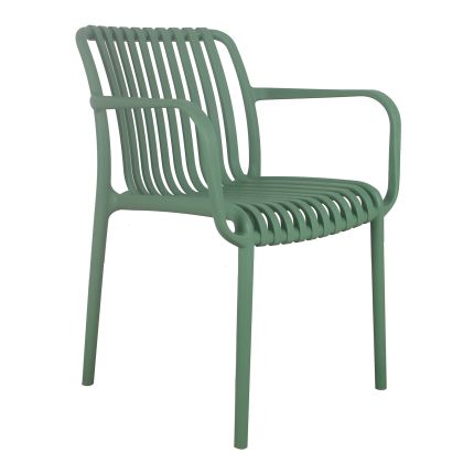 Стифиращ градински стол MODA PP покритие с UV защита зелен цвят Ε3800,4
