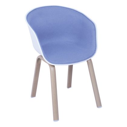 Стол OPTIM син с метални крака ΕΜ140,5F