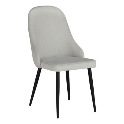 Стол Remis в кремав цвят с черни метални крака 49x61x91cm