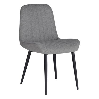 Стол Versa сиво-син с черни метални крака 54x63.5x84cm