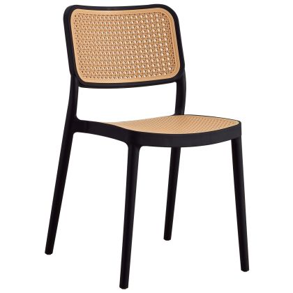Стол полипропилен hm5934.02 черно и бежово 41x49x102hcm.