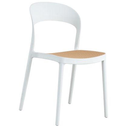Стол полипропилен hm5936.01 бяло-бежов 41x53x81hcm.