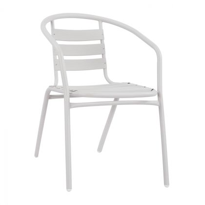 Стол с подлакътници laura метал hm5037.02 54x59x73cm