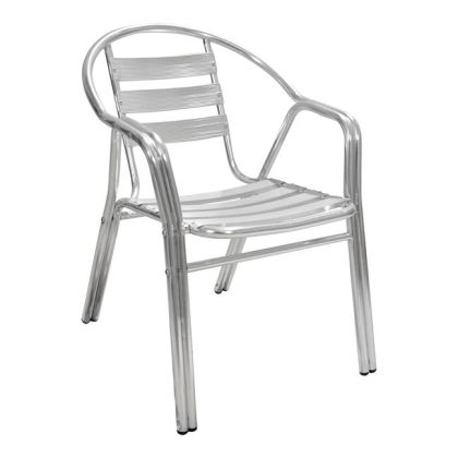 Стол с подлакътници moris hm5018 алуминиева двойна рамка 56x60x75 см