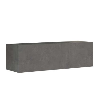 Тв шкаф Serit от меламин тъмно сив цвят 100x31.5x29.6cm