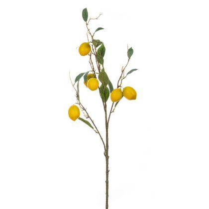 ARTFICIAL LEMON TREE BRANCH 25X92CM