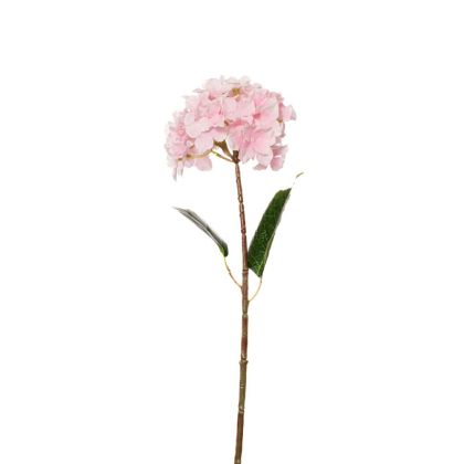 ARTIFICIAL L.PINK HYDRANGEA STEM 68CM