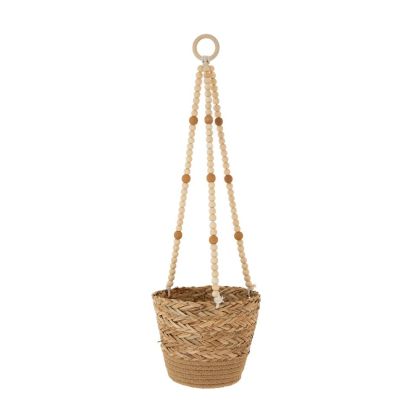 BOHO COTTON AND GRASS PLANT HANGER 18X60CM