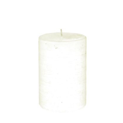 CREAM SCENTED PILLAR CANDLE 7X10CM VANILLA