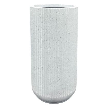 FIBERCLAY POT WHITE COLUMN LARGE Φ41x78cm