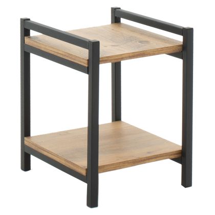 Floor shelf Matteowalnut-black 33x34x40cm