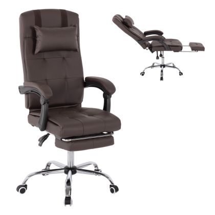 Офис стол EXECUTIVE, кафяв с подвижна подложка за крака HM1057.19 58x71x128 см