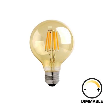 LED ЛАМПА G95 КРУШКА ДИМИРУЕМА 4W E27 200-220V КЕХЛИБАР