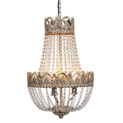 ВИНТИДЖ ПОЛИЛЕЙ С КРИСТАЛИ D40Χ66CM
