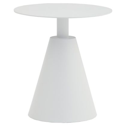 КРЪГЛА СТРАНИЧНА МАСА SERA HM6270.02 АЛУМИНИЙ В БЯЛО Φ50x56Hcm.