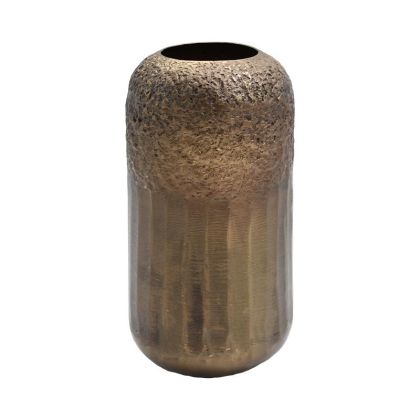 МЕТАЛНА ДЕКОРАТИВНА ВАЗА FL7664 ЦВЯТ БРОНЗ 15x27cm