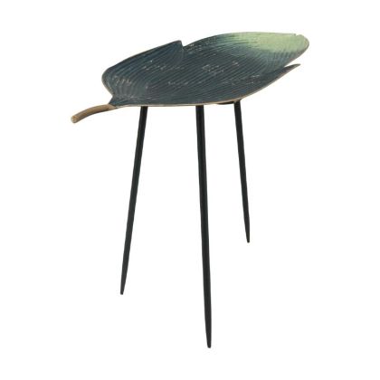 МЕТАЛНА ЪГЛОВА МАСА Leaf VERAMAN-ЗЛАТЕН ЦВЯТ 74.5x32.5x66cm