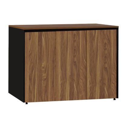Офис шкаф Оскар меламин в нюанс орех-въглен 120x40x80см