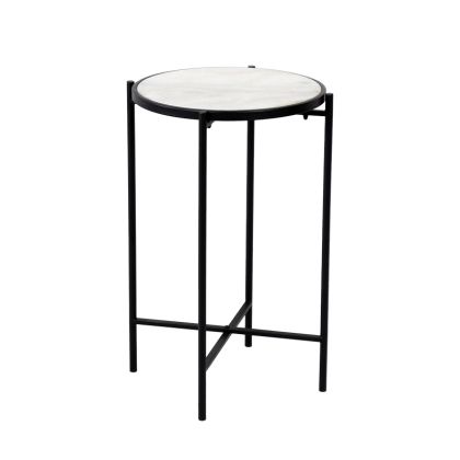ПОМОЩНА МАСА LUXERE ЧЕРЕН МЕТАЛ-БЯЛ МРАМОР D40X65.5СМ