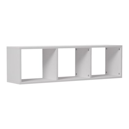 Стенен рафт Mikoro в бял цвят 90x22x25.6см